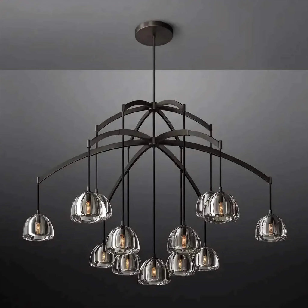 13 LIGHTS BLACK CHANDELIER | CLHYR028B