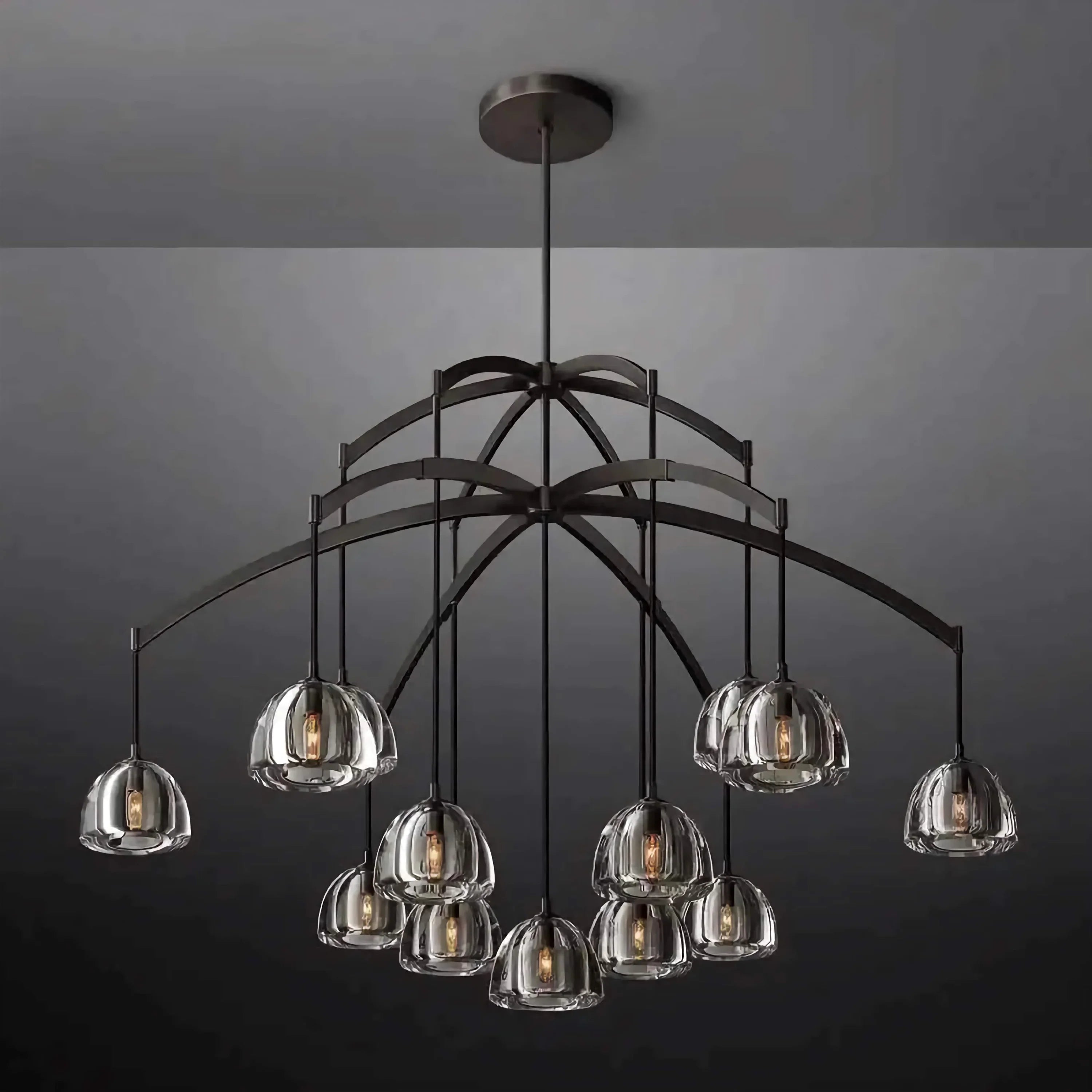 13 LIGHTS BLACK CHANDELIER | CLHYR028B