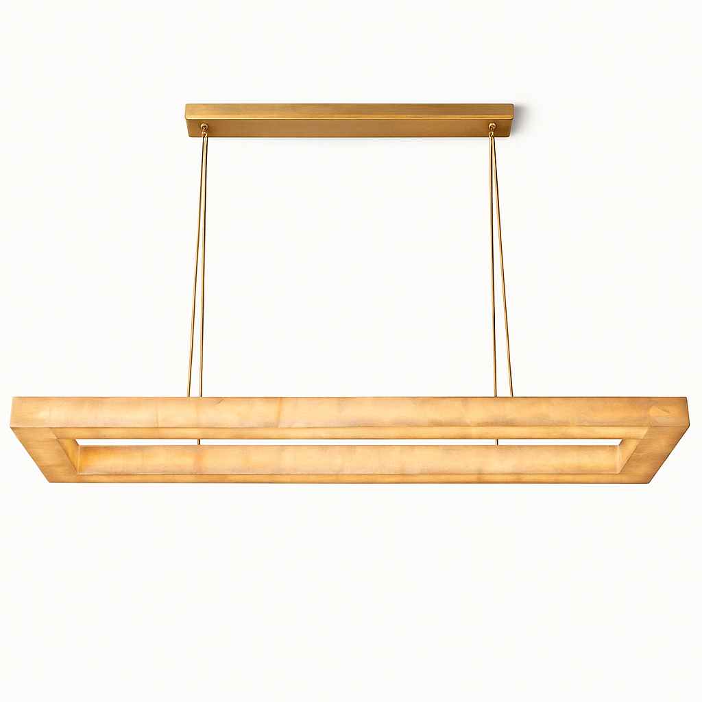 RECTANGULAR MARBLE PENDANT CHANDELIER | CLVG01000