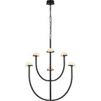 3 ARCH MODERN TIERED Brass MARBLE CHANDELIER | CL02453T