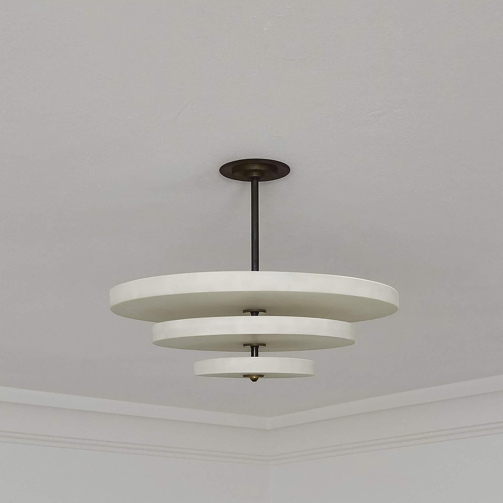 3 TIER MARBLE CHANDELIER | CLTIE02DA