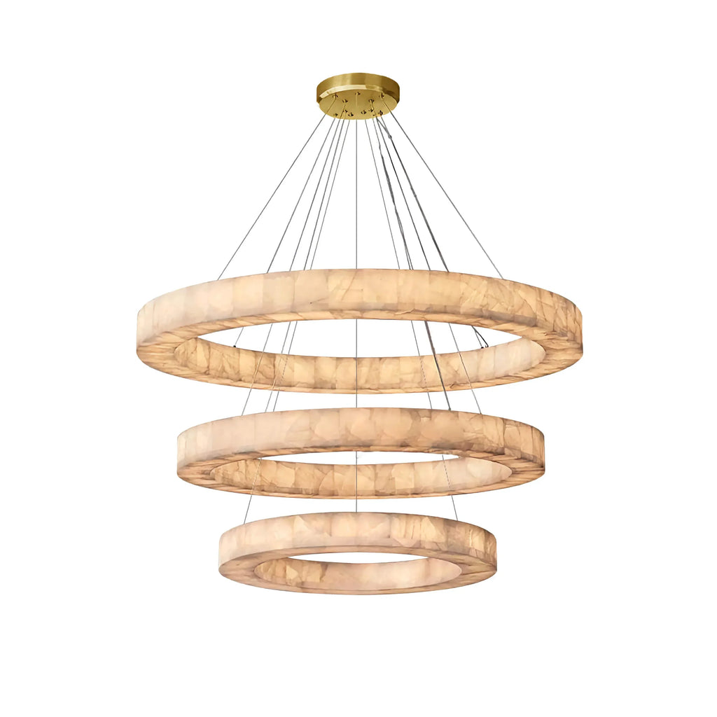3-TIER ROUND MARBLE CHANDELIER | CLVC0212