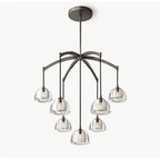 7 LIGHTS BLACK CHANDELIER | CLHYR025B