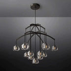 9 LIGHTS BLACK CHANDELIER | CLHYR026B