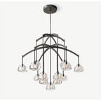 9 LIGHTS BLACK CHANDELIER | CLHYR026B