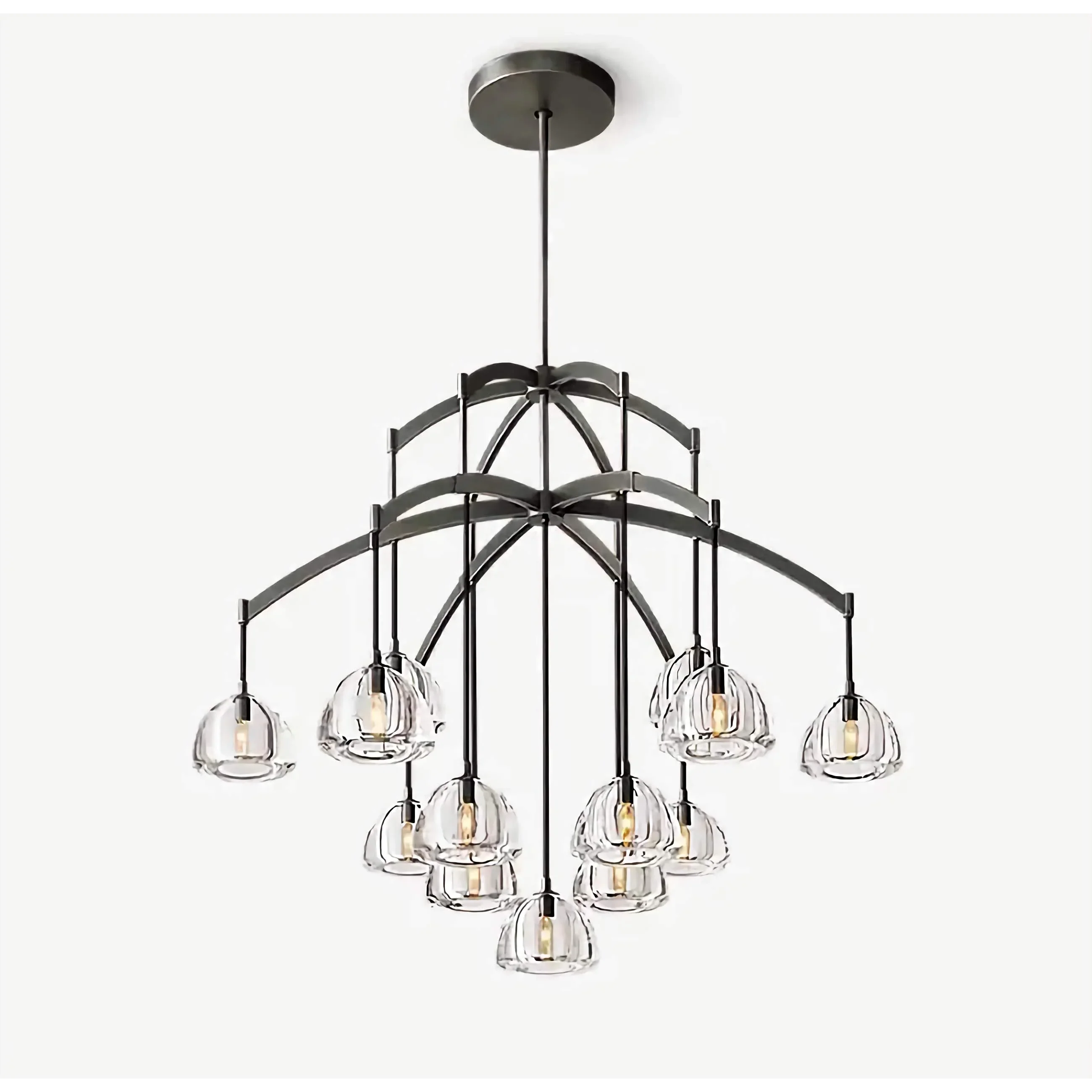 9 LIGHTS BLACK CHANDELIER | CLHYR026B