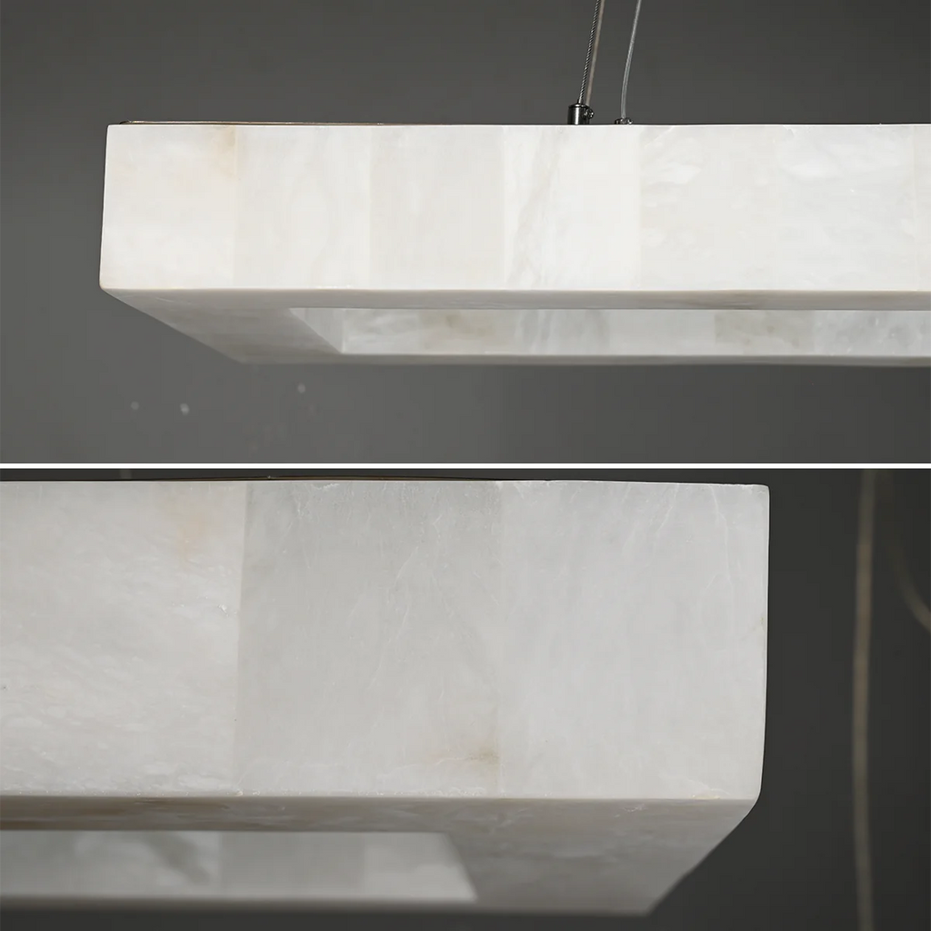 RECTANGULAR MARBLE PENDANT CHANDELIER | CLVG01000