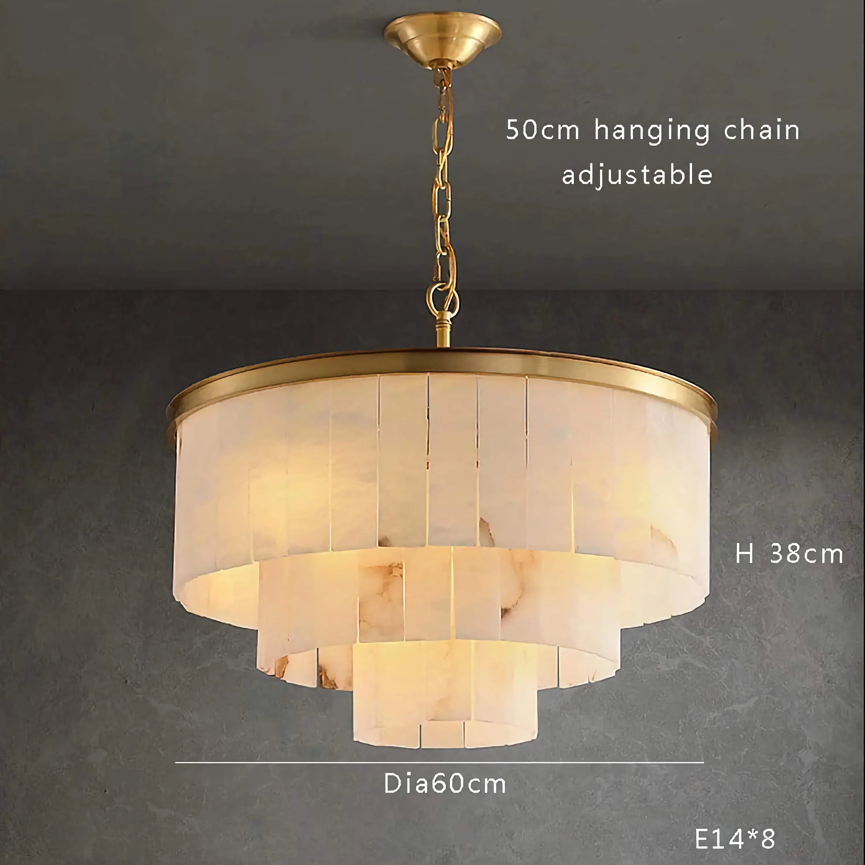 ALABASTER 2/3/4/5 TIERED CHANDELIER | CLHI02974