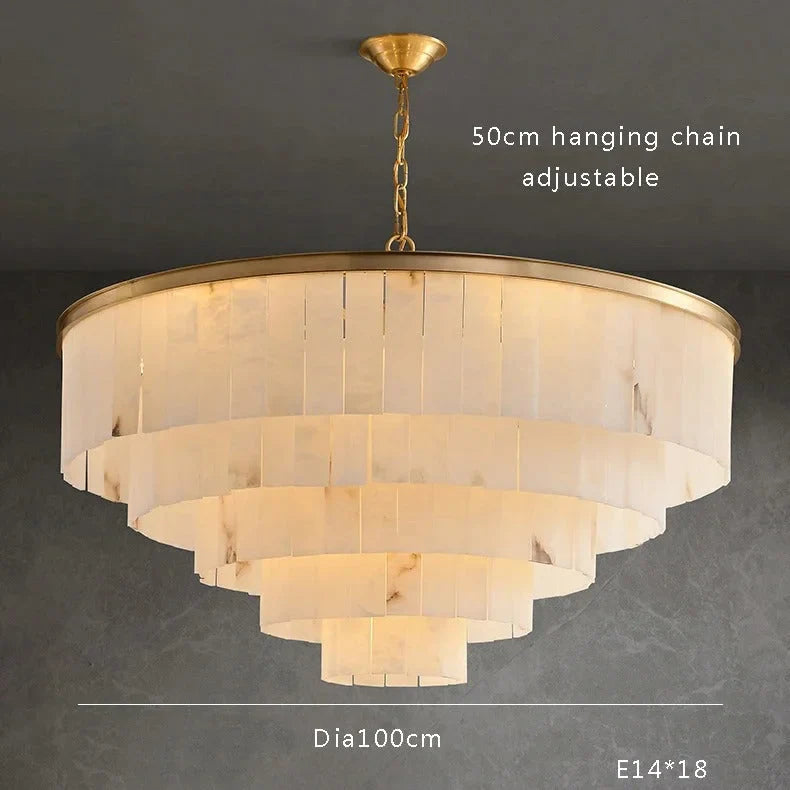 ALABASTER 2/3/4/5 TIERED CHANDELIER | CLHI02974