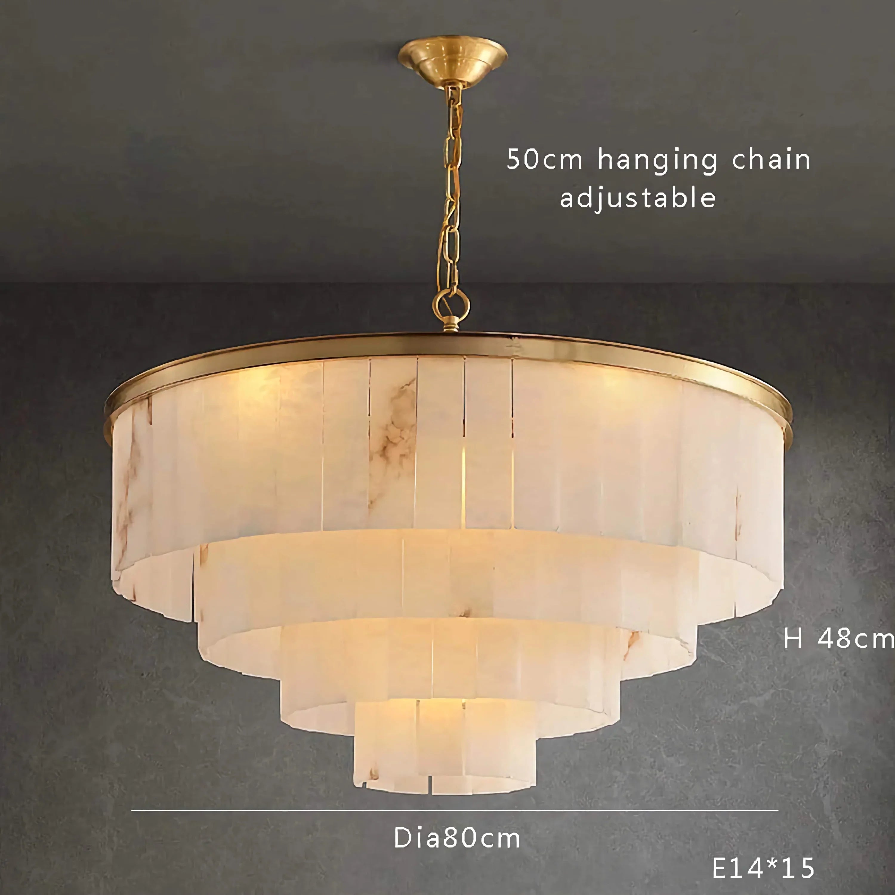 ALABASTER 2/3/4/5 TIERED CHANDELIER | CLHI02974