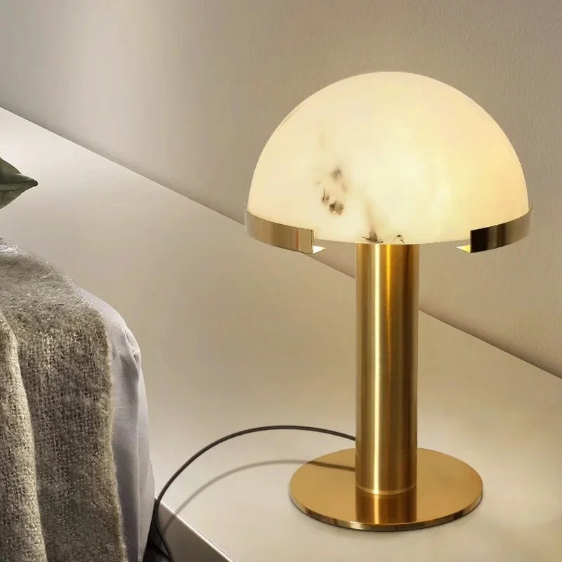 ALABASTER Brass TABLE LAMP | Design CL025MBZ