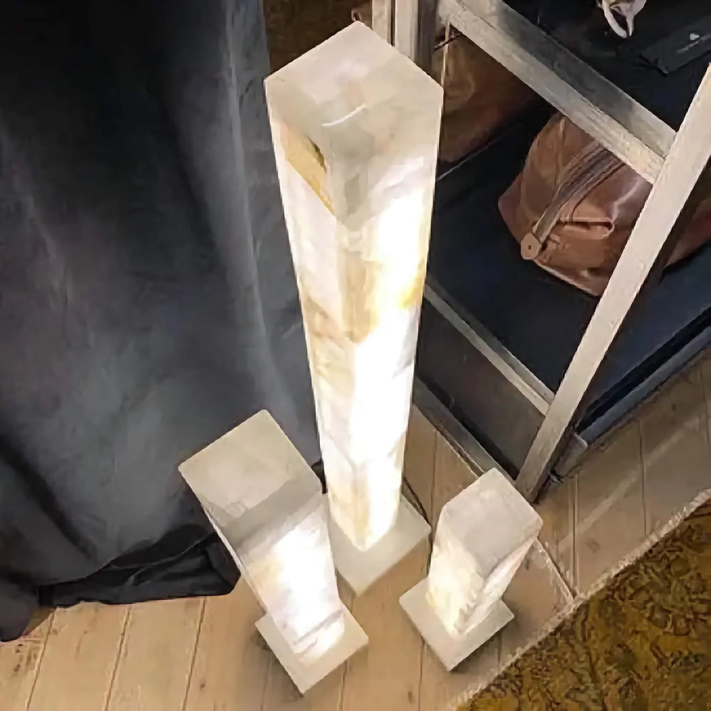 ALABASTER COLUMN FLOOR LAMPS | CLKY085 SERIES