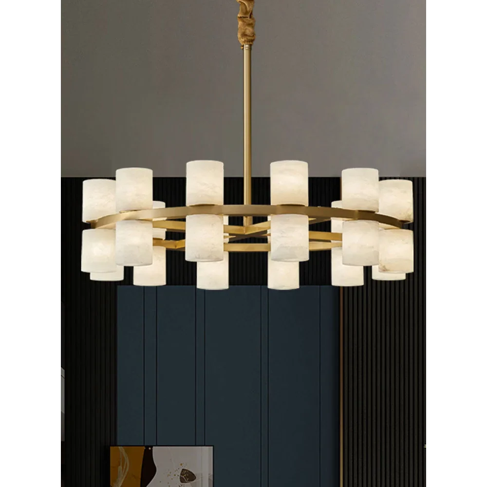ALABASTER CYLINDER CHANDELIER | CLNH01440