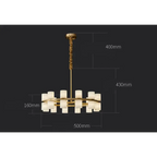 ALABASTER CYLINDER CHANDELIER | CLNH01440