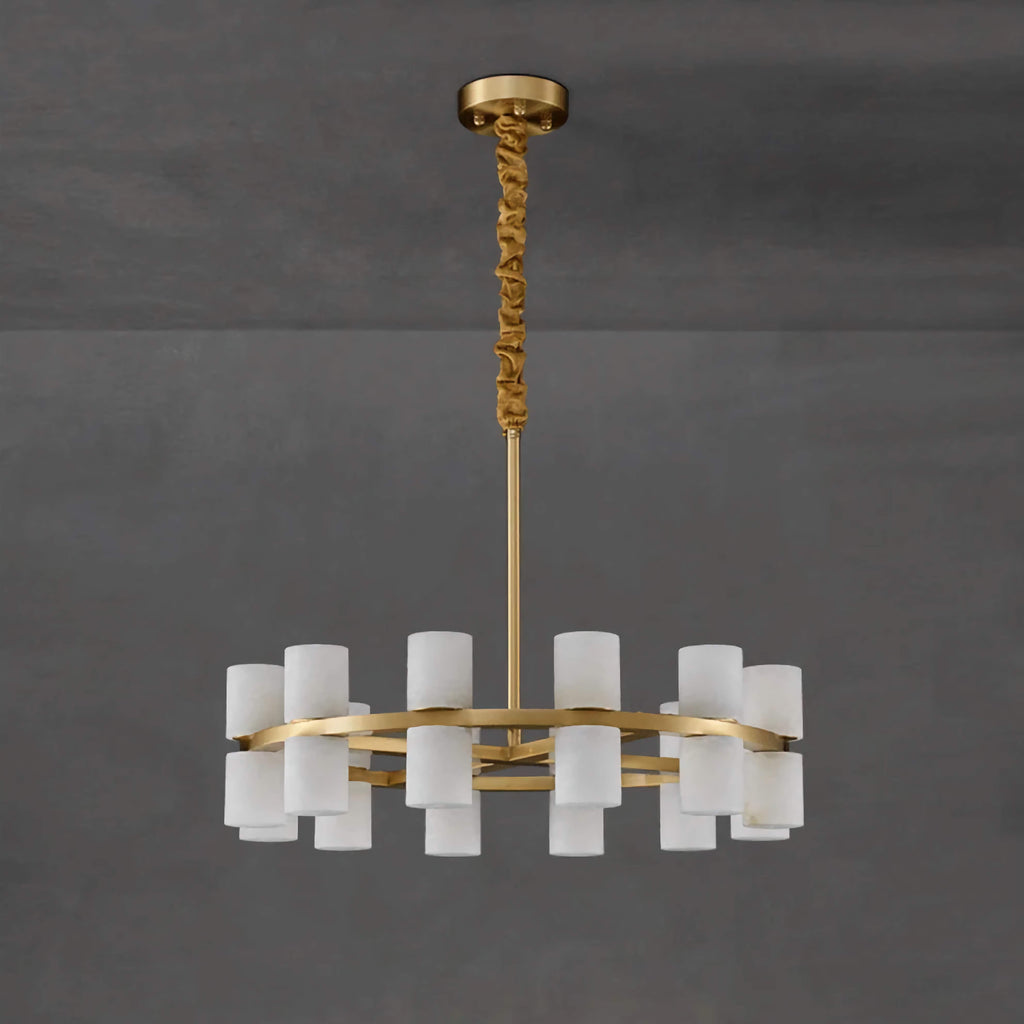 ALABASTER CYLINDER CHANDELIER | CLNH01440