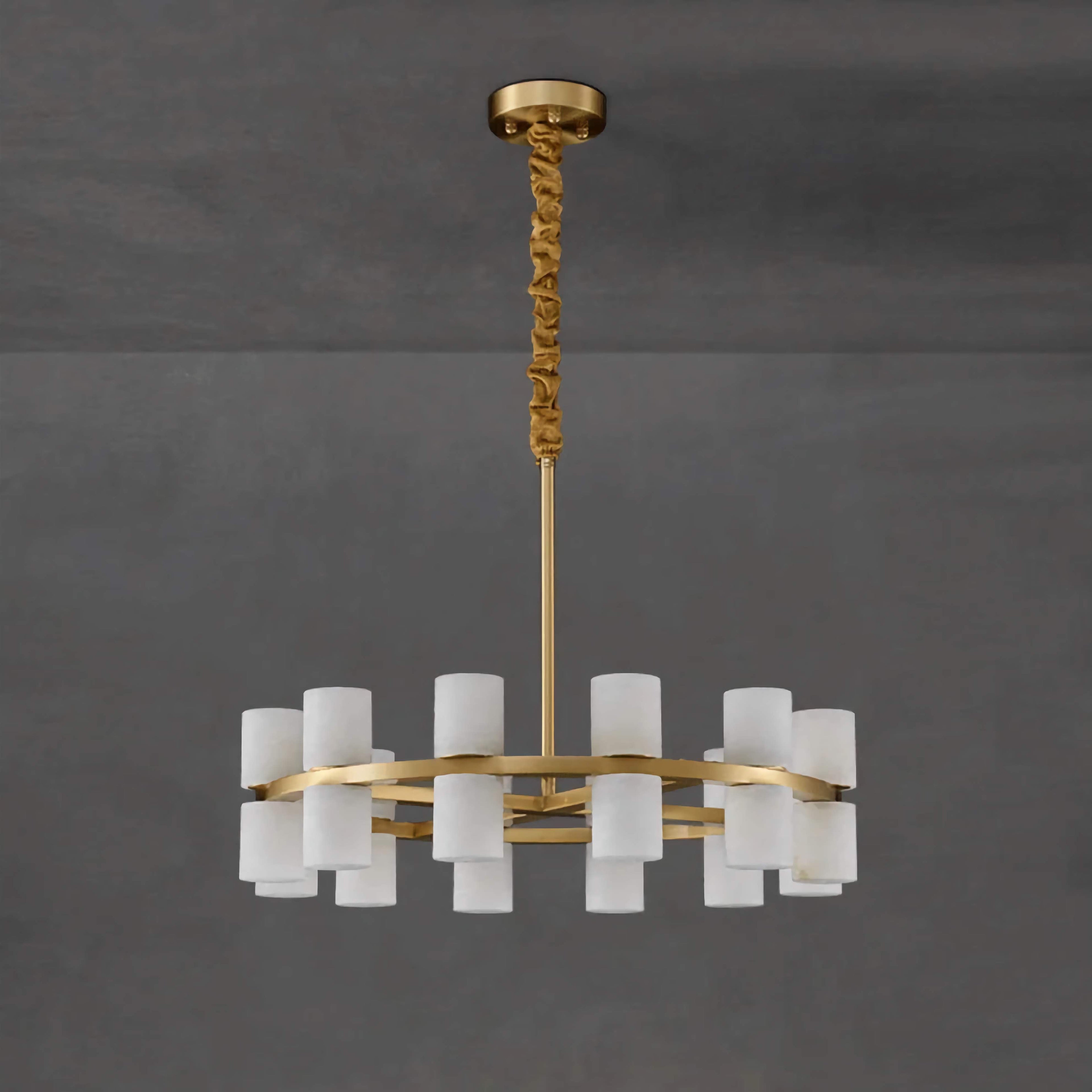 ALABASTER CYLINDER CHANDELIER | CLNH01440