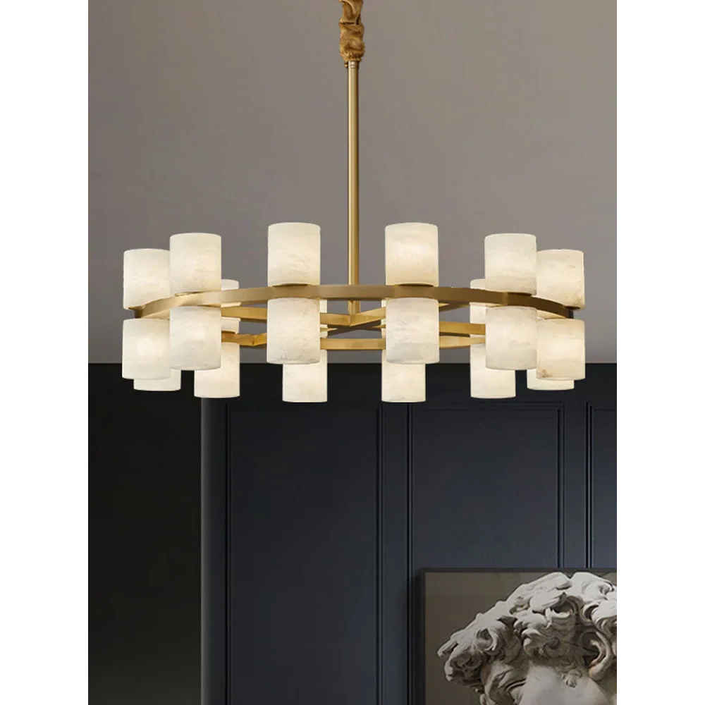ALABASTER CYLINDER CHANDELIER | CLNH01440