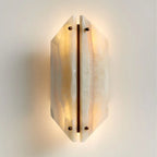 ALABASTER GEOMETRIC WALL LAMP ONYX | CLOPS25