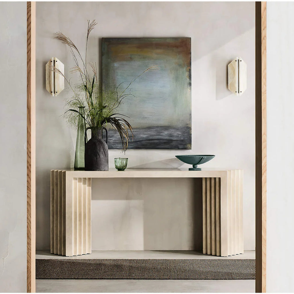 ALABASTER GEOMETRIC WALL LAMP ONYX | CLOPS25