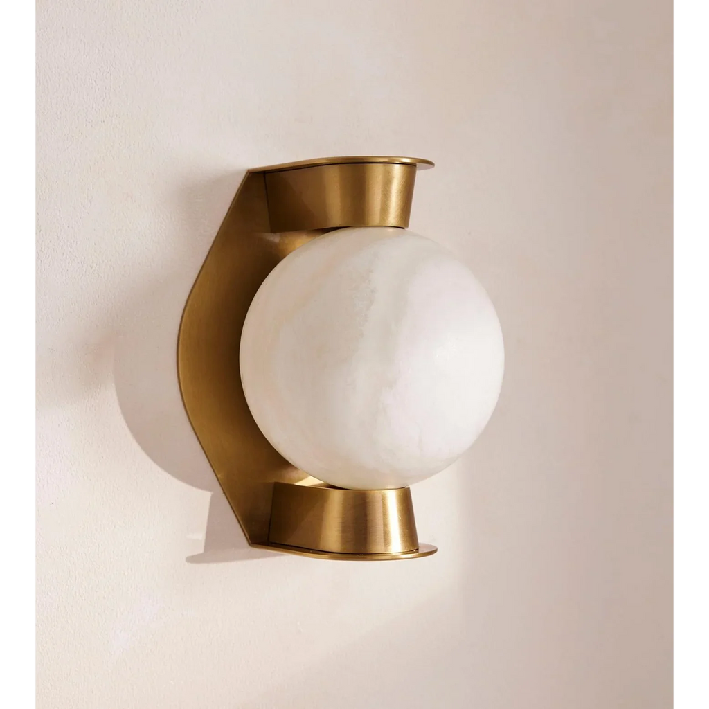 ALABASTER GLOBE WALL SCONCE | CLDFR0252