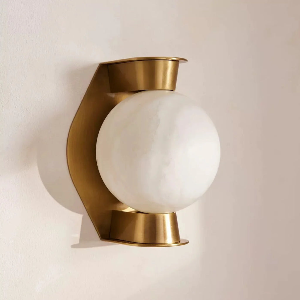 ALABASTER GLOBE WALL SCONCE | CLDFR0252
