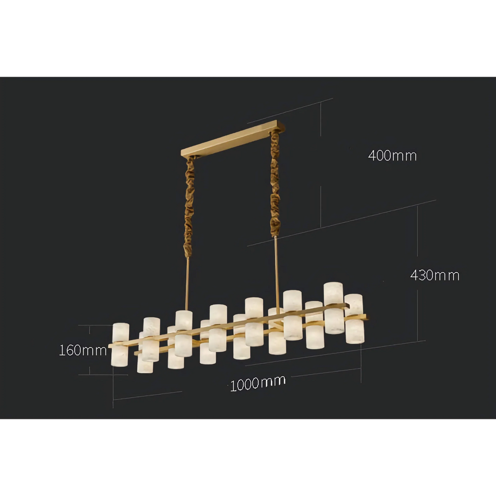 ALABASTER LINEAR CHANDELIER | CLNH01441