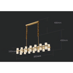 ALABASTER LINEAR CHANDELIER | CLNH01441
