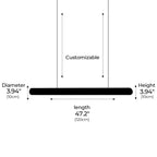 ALABASTER LINEAR PENDANT CHANDELIER | CLDS087