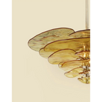 AMBER FIORE ART DECO GLASS CHANDELIER | CLZL896620A
