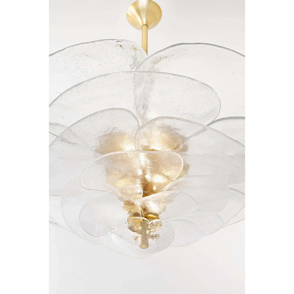 AMBER FIORE ART DECO GLASS CHANDELIER | CLZL896620A