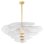 AMBER FIORE ART DECO GLASS CHANDELIER | CLZL896620A