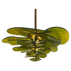 AMBER FIORE ART DECO GLASS CHANDELIER | CLZL896620A