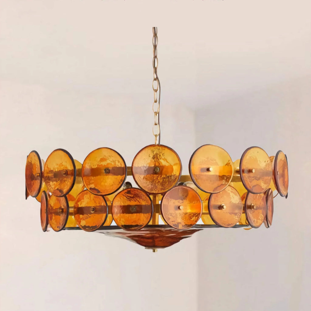 AMBER MURANO GLASS CHANDELIER | CLKOPS202