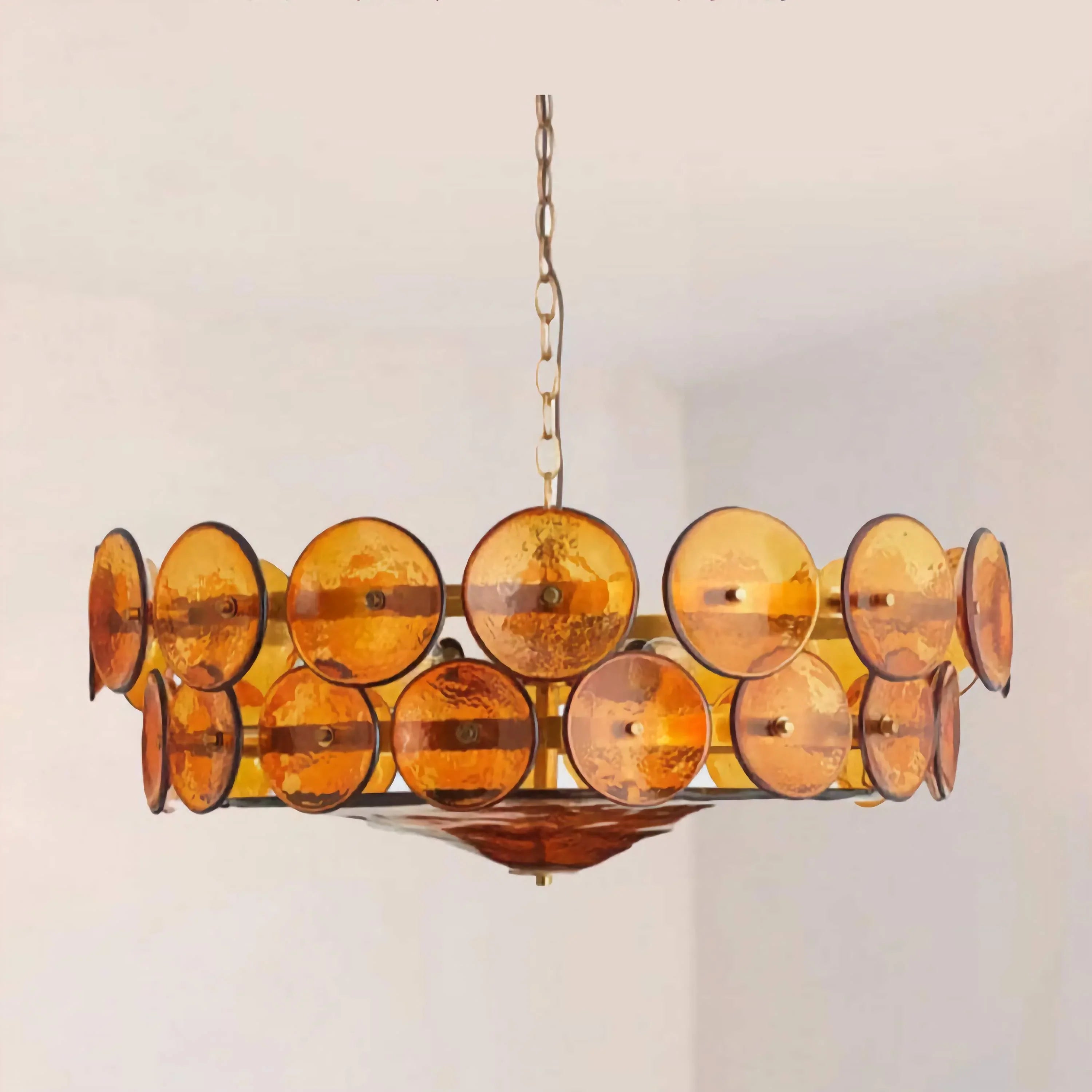 AMBER MURANO GLASS CHANDELIER | CLKOPS202