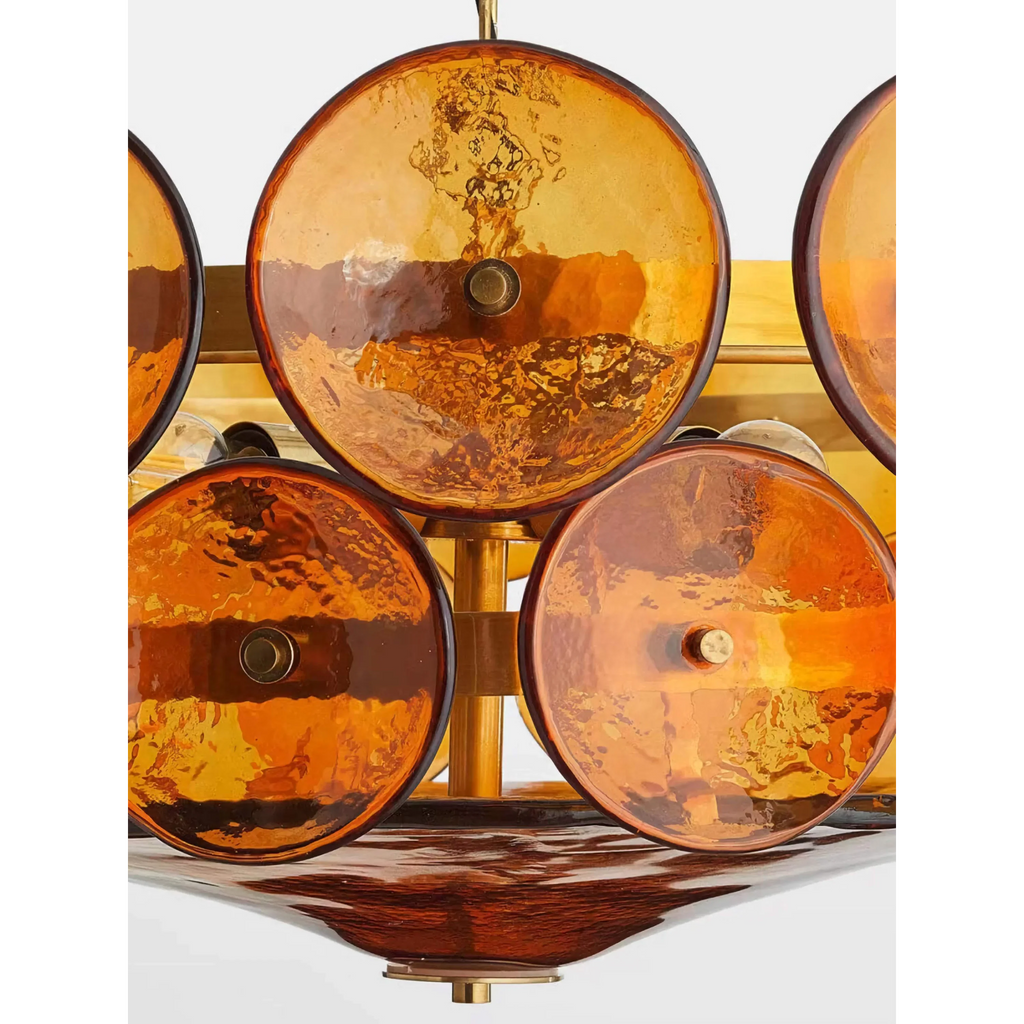 AMBER MURANO GLASS CHANDELIER | CLKOPS202