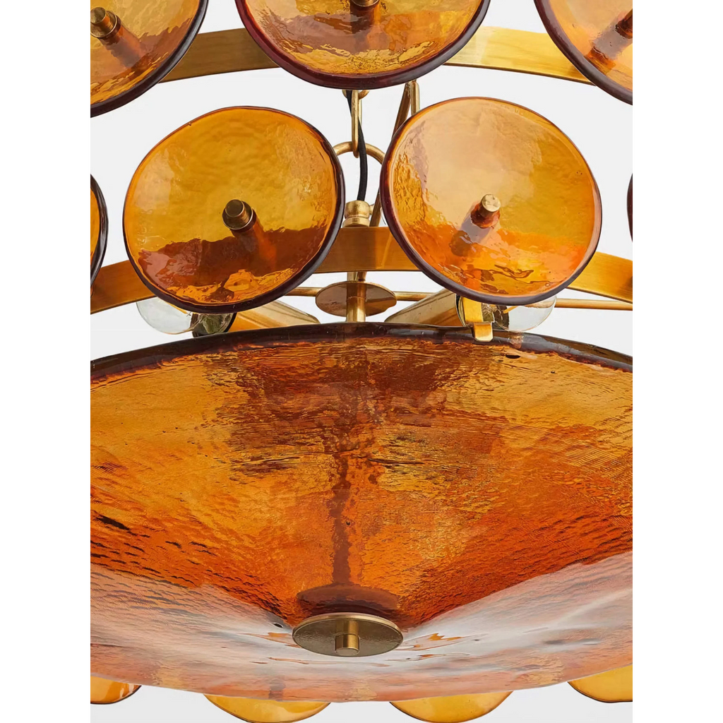 AMBER MURANO GLASS CHANDELIER | CLKOPS202
