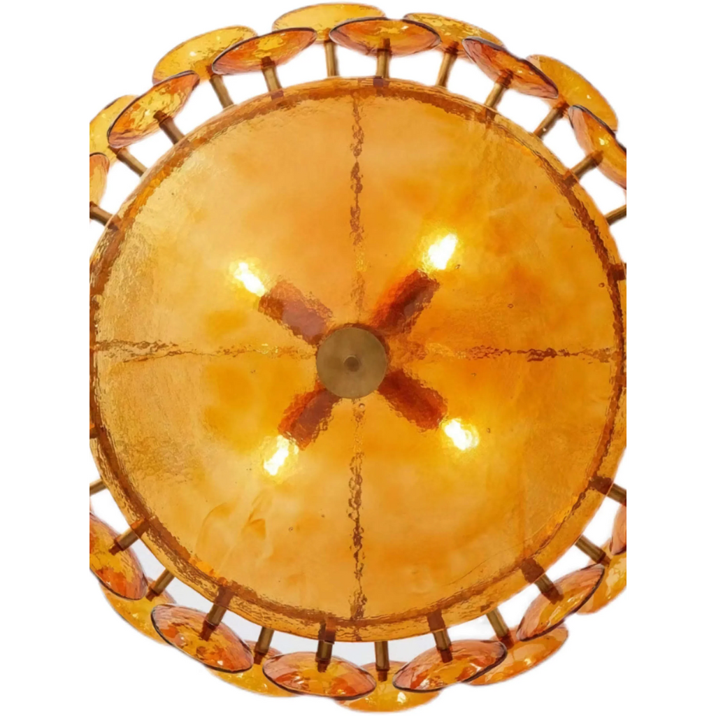 AMBER MURANO GLASS CHANDELIER | CLKOPS202