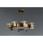 ART DECO BRASS CHANDELIER | CLHLM0258