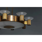 ART DECO BRASS CHANDELIER | CLHLM0258