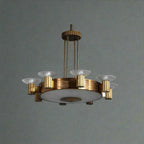 ART DECO BRASS CHANDELIER | CLHLM0258