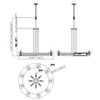 ART DECO BRASS CHANDELIER | CLHLM0258