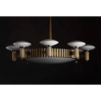 ART DECO BRASS CHANDELIER | CLHLM0258