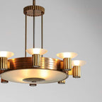 ART DECO BRASS CHANDELIER | CLHLM0258