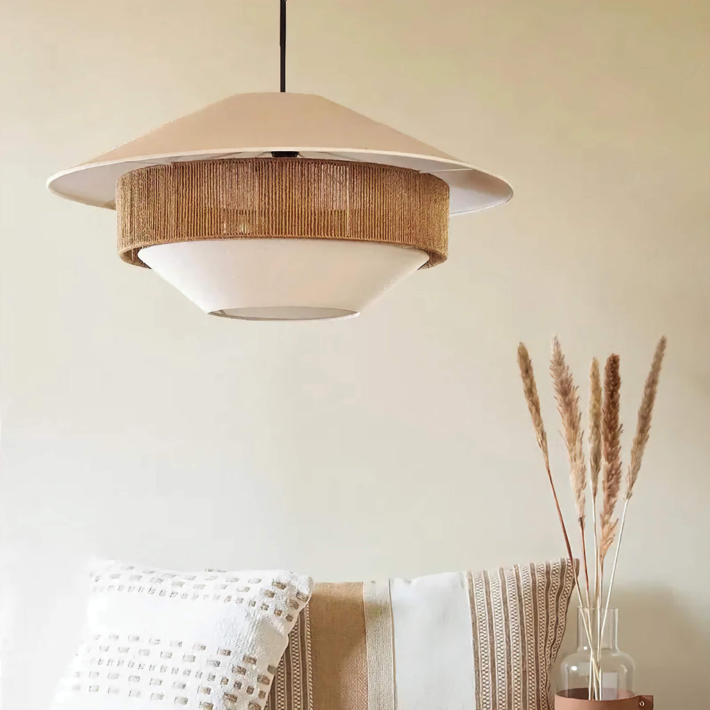 ARTISANAL HANDWOVEN WICKER PENDANT LIGHT | CL8785CV