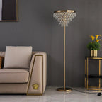 ARTMUR FLOOR LAMP 4 LIGHTS GOLD/CRYSTAL | DESIGN DT7854