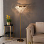 ARTMUR FLOOR LAMP 4 LIGHTS GOLD/CRYSTAL | DESIGN DT7854