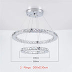 AURA 2-RINGS CRYSTAL CHANDELIERS