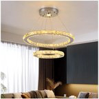 AURA 2-RINGS CRYSTAL CHANDELIERS