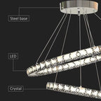 AURA 2-RINGS CRYSTAL CHANDELIERS