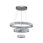 AURA 3-RINGS CRYSTAL CHANDELIER